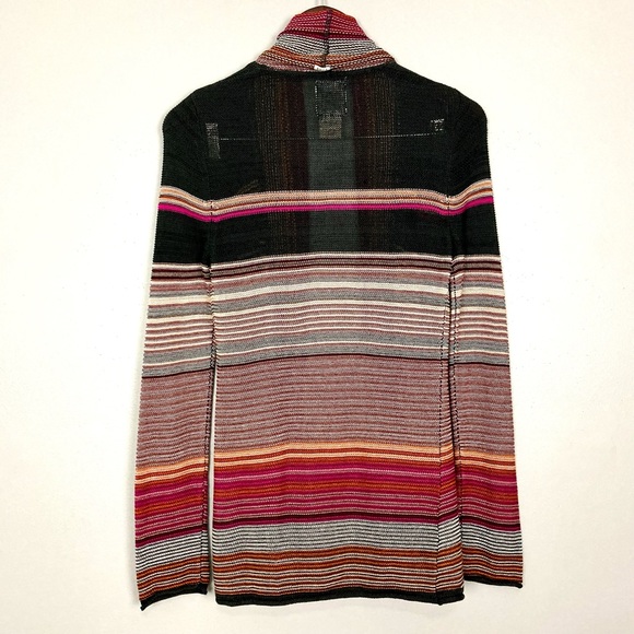 Billabong Chase The Seas Sweater Women’s Size S Serape Blanket Stripe Beach - Picture 4 of 5